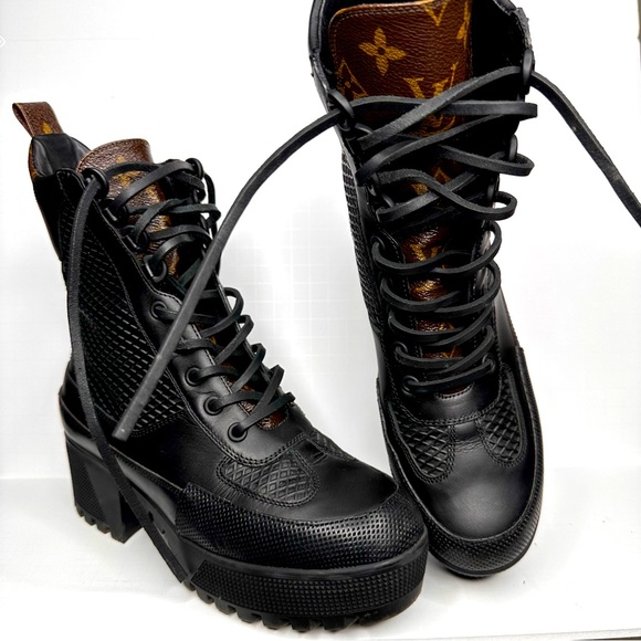 Louis Vuitton Black and Brown Ankle Boots - Picture 1 of 7